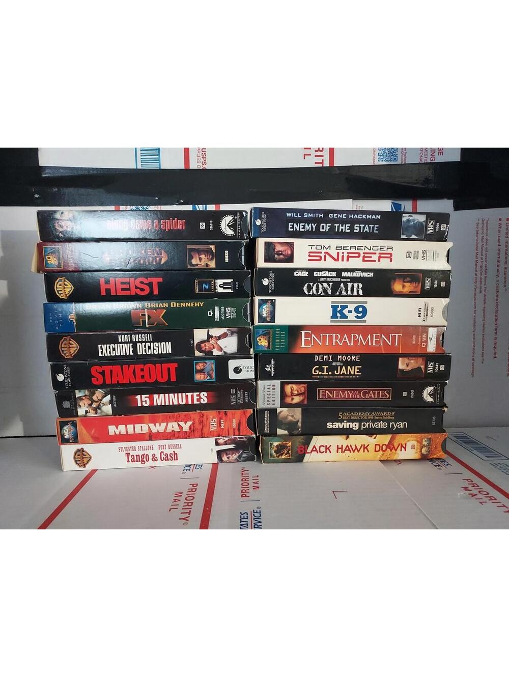 Lot Of 18 Action Thriller G.i. Jane Tango & Cash FX Tapes VHS Good Used - T6#21